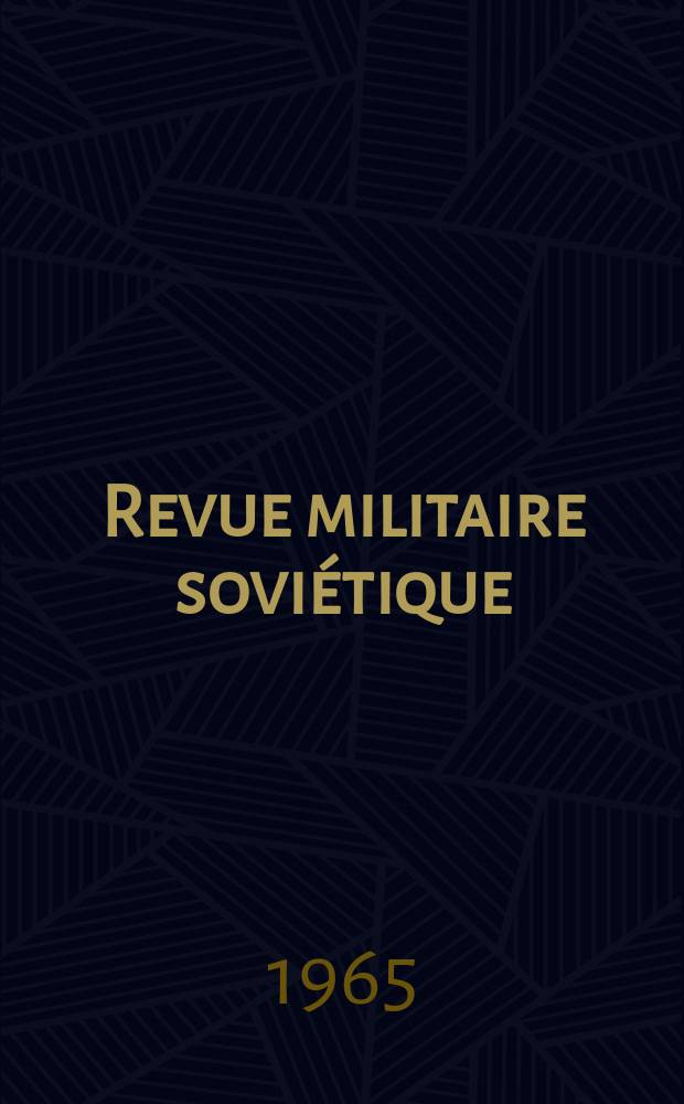 Revue militaire soviétique