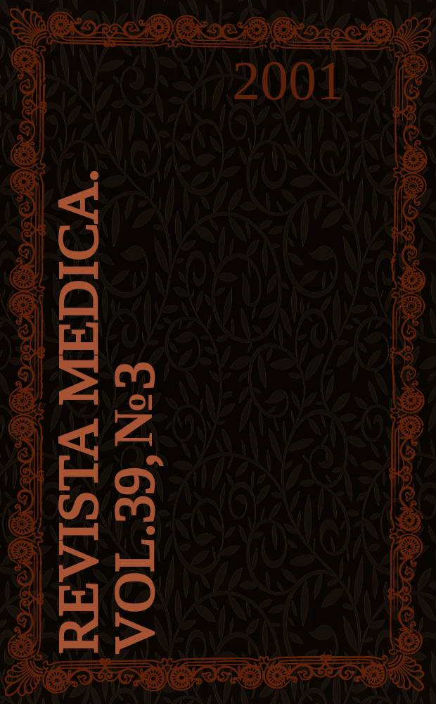 Revista medica. Vol.39, №3