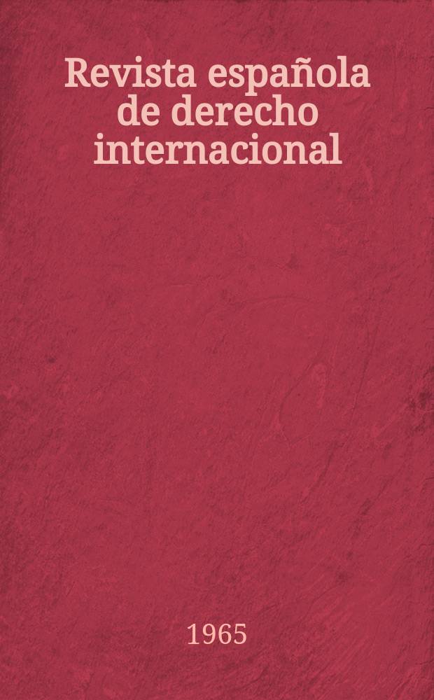 Revista española de derecho internacional