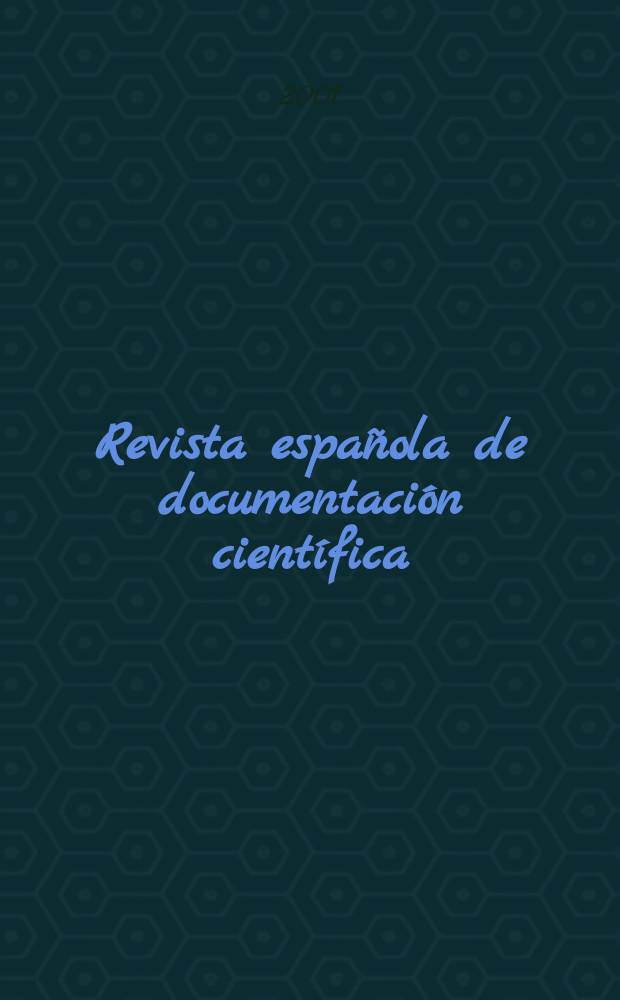 Revista española de documentación científica : Publ. del Consejo superior de investigaciones ci. Vol.24, №2