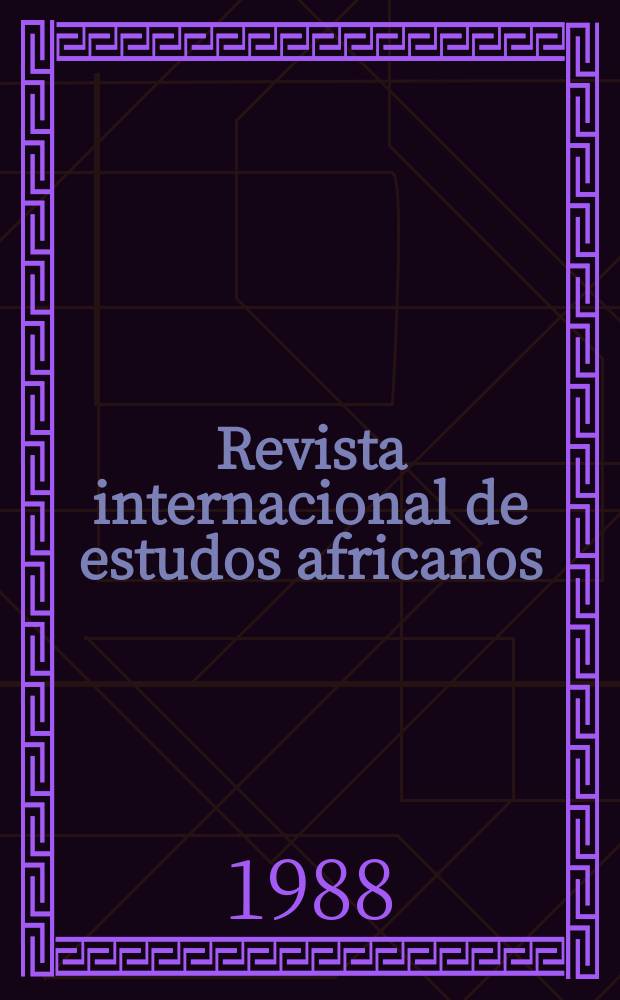 Revista internacional de estudos africanos