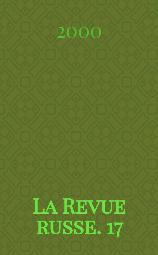 La Revue russe. 17