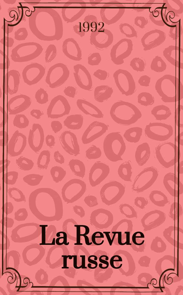 La Revue russe