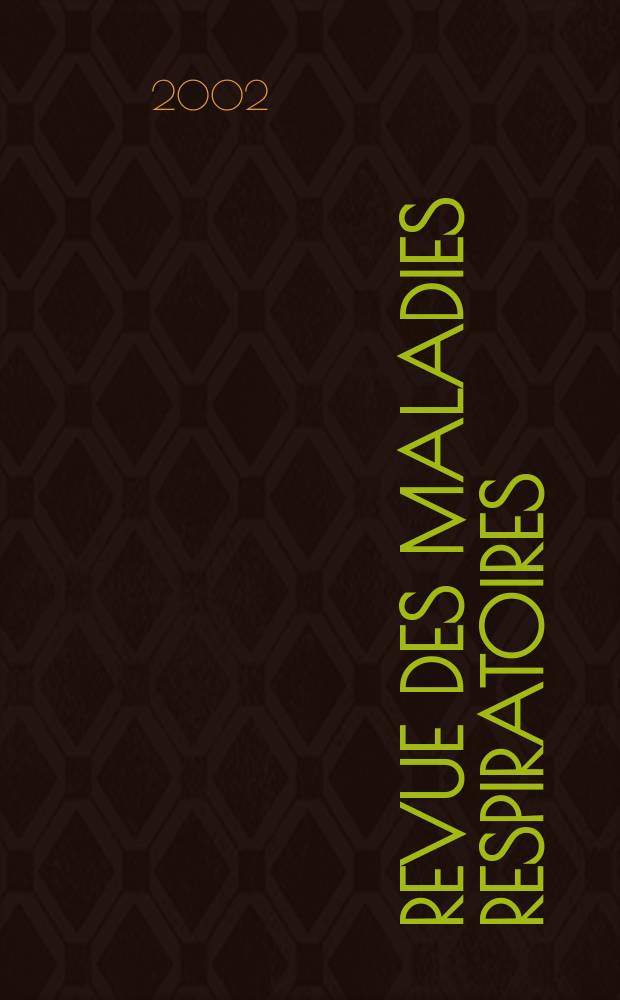 Revue des maladies respiratoires : Organe offic. de la Soc. de pneumologie de langue fr. Vol.19, №2, cah. 2 : Éducation thérapeutique du patient asthmatique adulte et adolescent