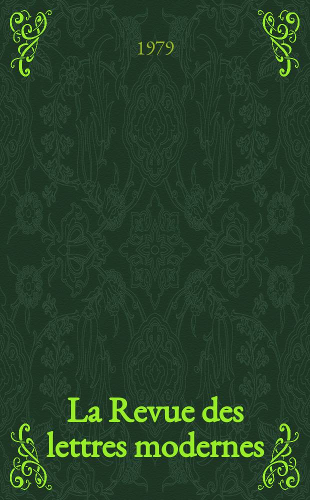 La Revue des lettres modernes : Histoire des idées et des littératures. Paul Valéry