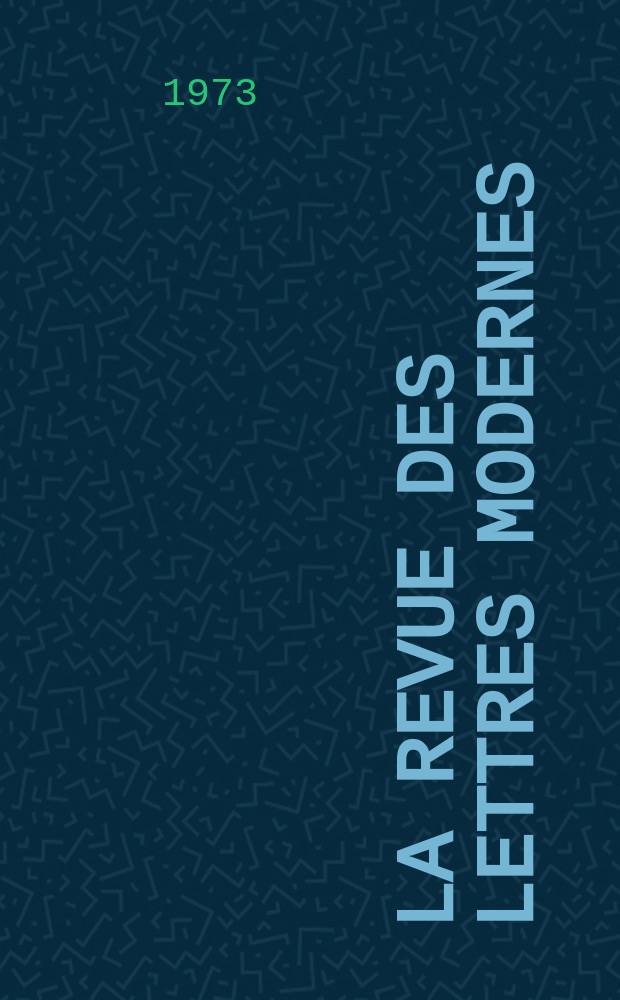 La Revue des lettres modernes : Histoire des idées et des littératures. Arthur Rimbaud