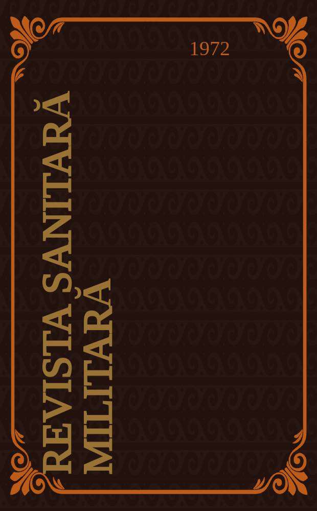 Revista sanitară militară : Organ al Direcţiei sanitare M.E.A. şi al societăţii de medicina şi farmacie militară. Anul75 1972, №6/7 : Fracture diafizare de gambă