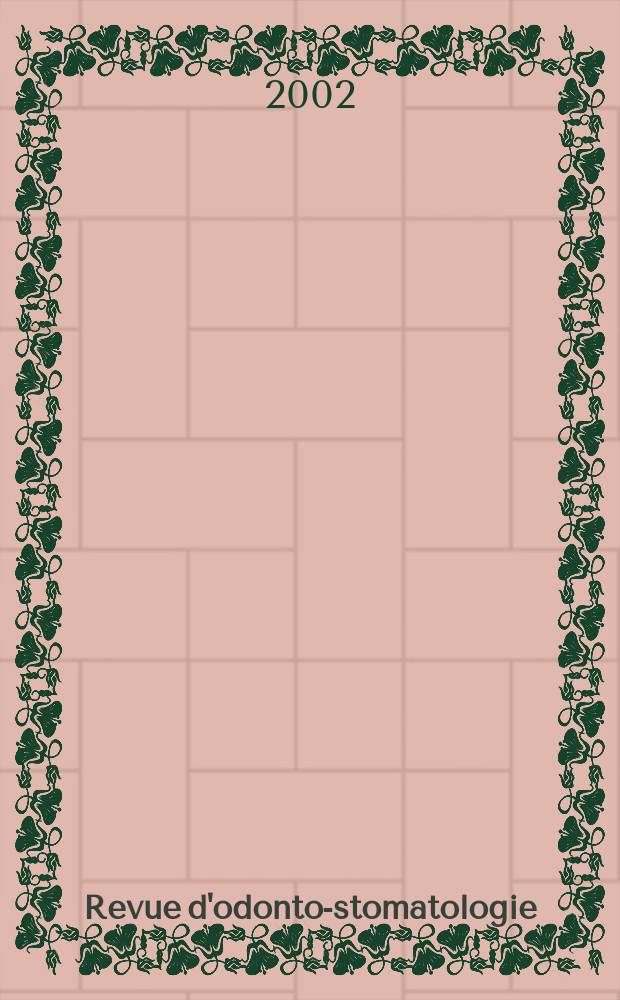 Revue d'odonto-stomatologie : Publ. par la Soc. odontologique de Paris Fusion des revues LA Revue odontologique Odontologie-le Bulletin des chirurgiens-dentistes indépendants - La Revue dentaire de France. T.31, №2