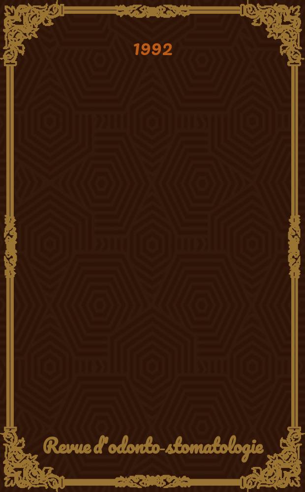 Revue d'odonto-stomatologie : Publ. par la Soc. odontologique de Paris Fusion des revues LA Revue odontologique Odontologie-le Bulletin des chirurgiens-dentistes indépendants - La Revue dentaire de France. T.21, №5 : (Matrices et points de contact)