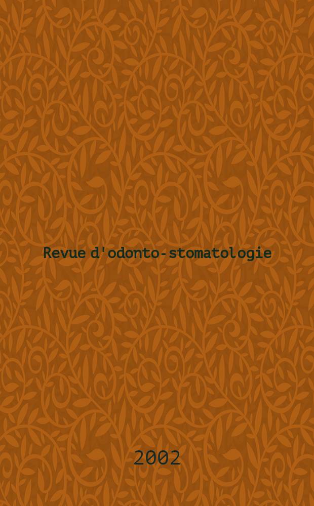 Revue d'odonto-stomatologie : Publ. par la Soc. odontologique de Paris Fusion des revues LA Revue odontologique Odontologie-le Bulletin des chirurgiens-dentistes indépendants - La Revue dentaire de France. T.31, №4