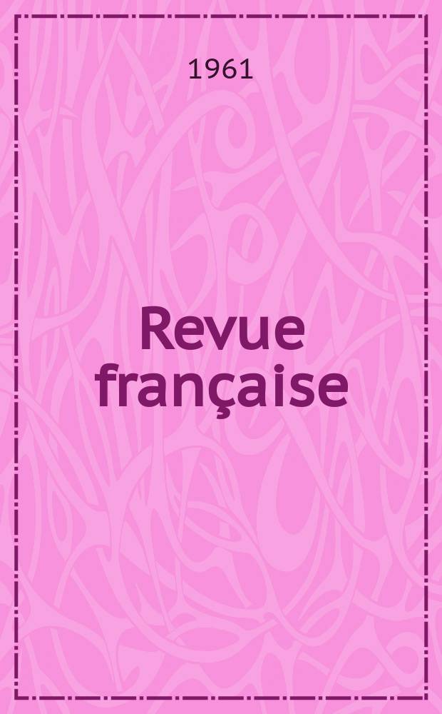 Revue française