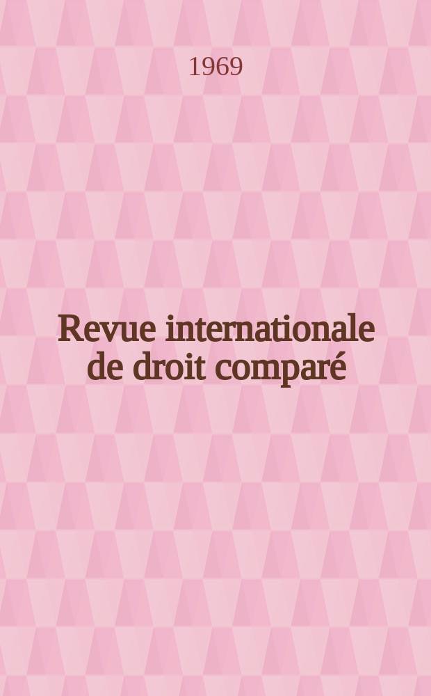 Revue internationale de droit comparé