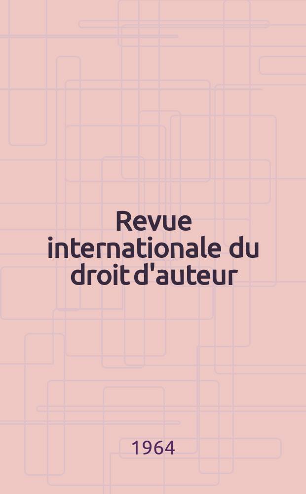 Revue internationale du droit d'auteur