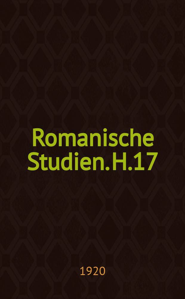 Romanische Studien. H.17 : E. Zola als Theaterdichter mit einer Einleitung über der Naturalismus im französischen Drama