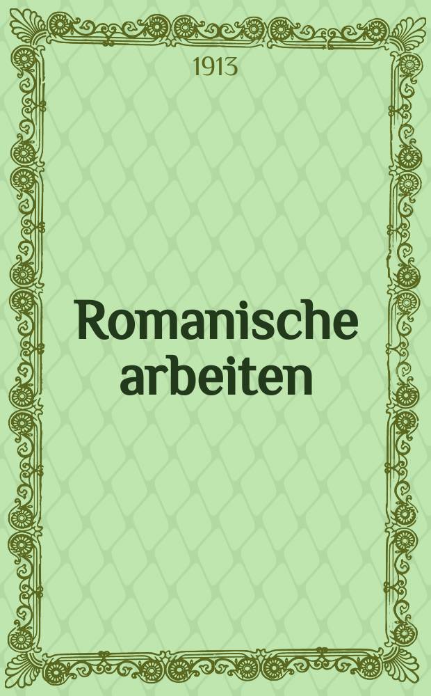 Romanische arbeiten