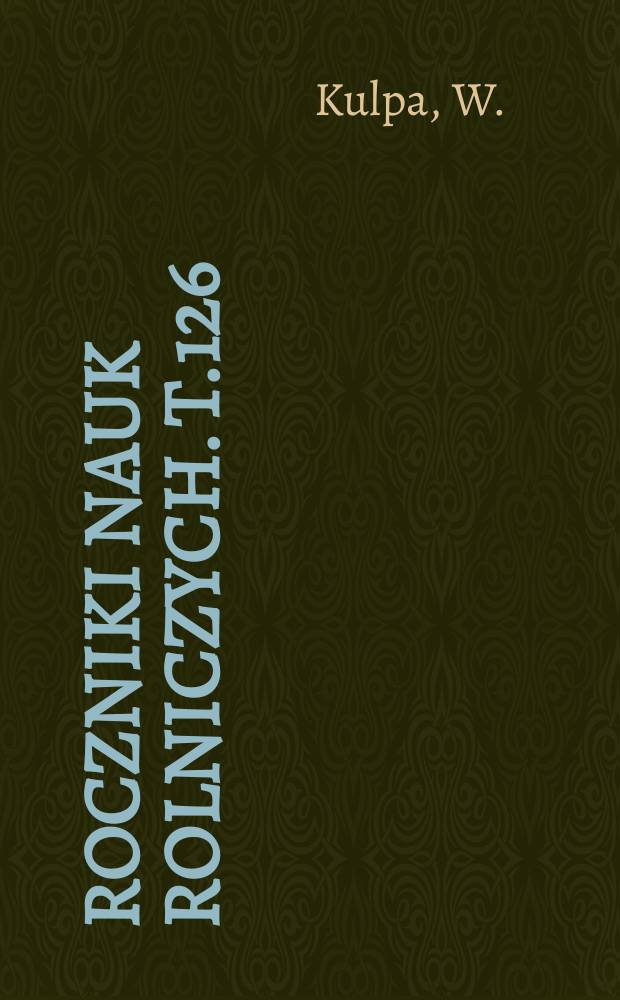 Roczniki nauk rolniczych. T.126 : Morfologia porównawcza nasion europejskich gatunków rodzaju Veronica L.