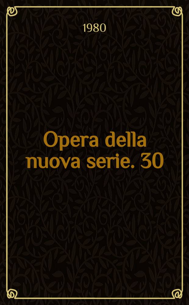 Opera della nuova serie. 30 : Le origini della libertà di stampa in Italia