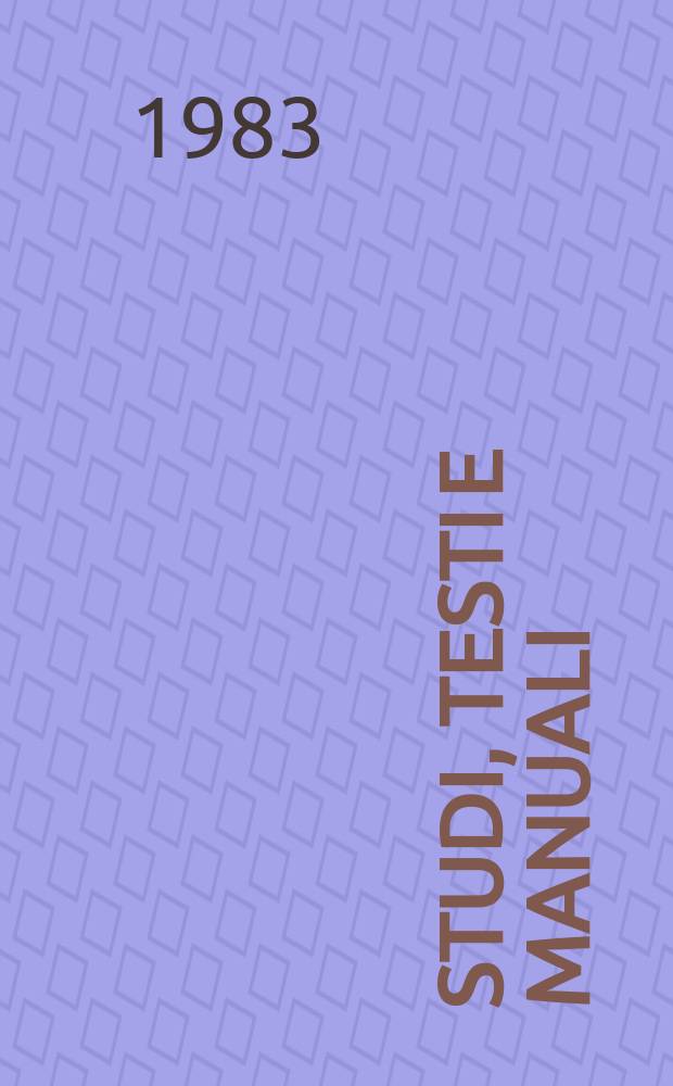 Studi, testi e manuali