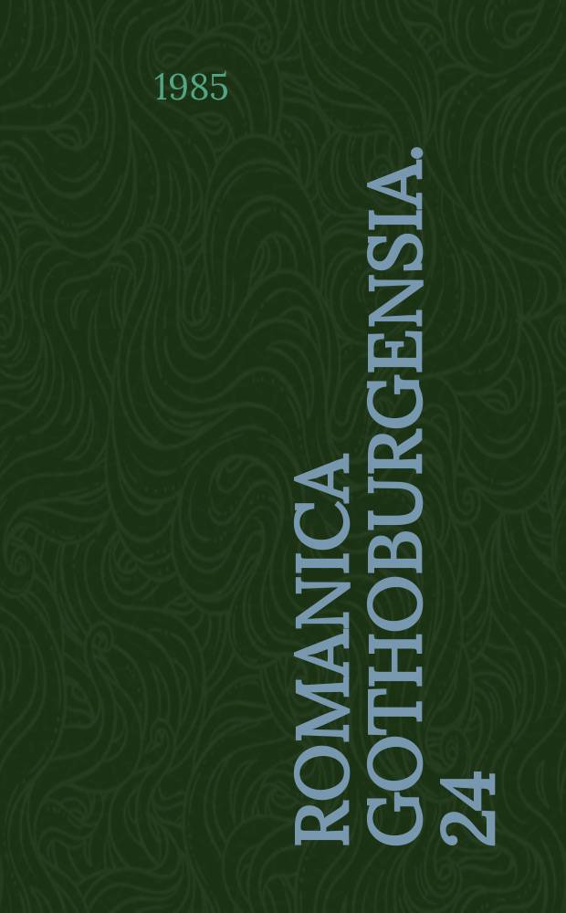 Romanica Gothoburgensia. 24 : La pudeur en crise