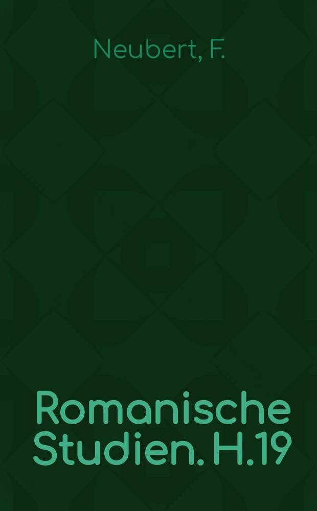 Romanische Studien. H.19 : Einleitung in eine kritische Ausgabe von. B. de Maillets "Tellaimed ou Entretiens d'us philosophe indien avec un missionnaire francois "