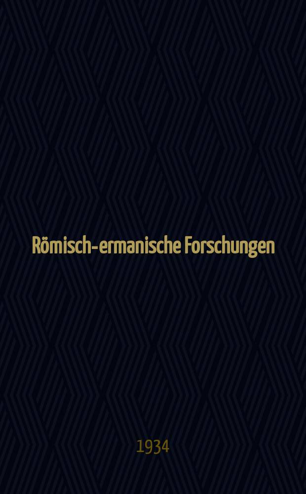 Römisch -germanische Forschungen : Hrsg. von Gerhard Bersu und Hans Zeiss. Bd.9 : Die germanischen Vollgriffschwerter der jüngeren Bronzezeit