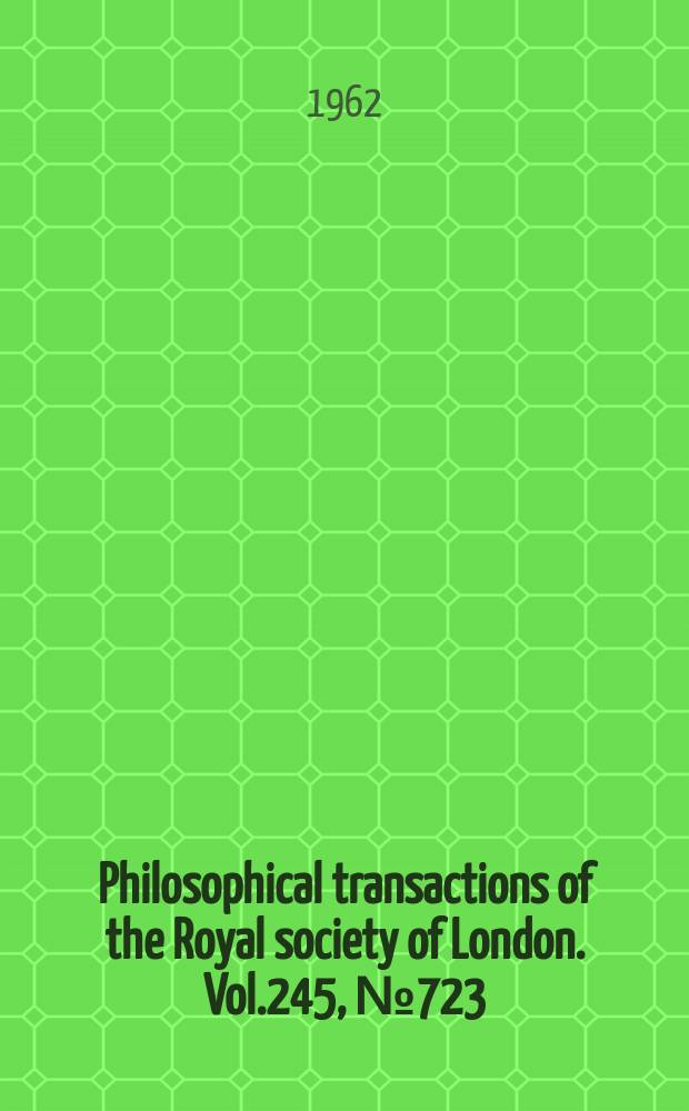 Philosophical transactions of the Royal society of London. Vol.245, №723 : The evolution of the labyrinthodonts