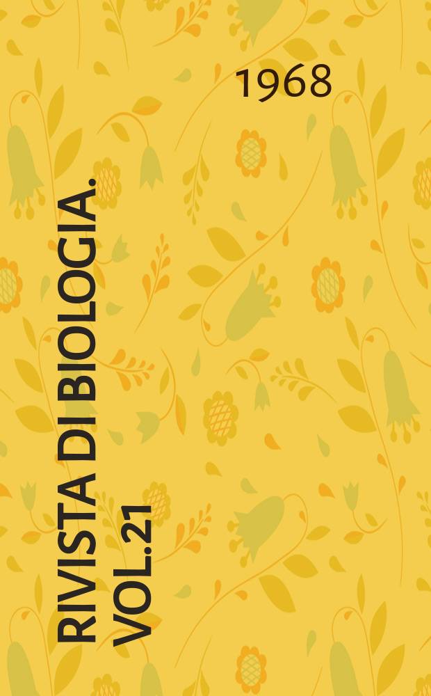 Rivista di biologia. Vol.21(61), Fasc.4
