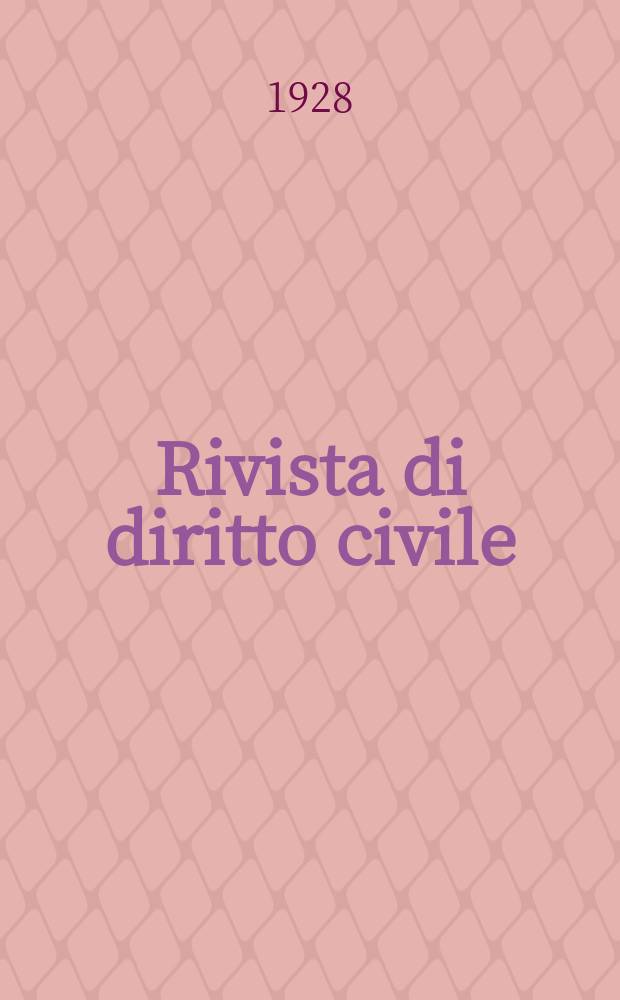 Rivista di diritto civile