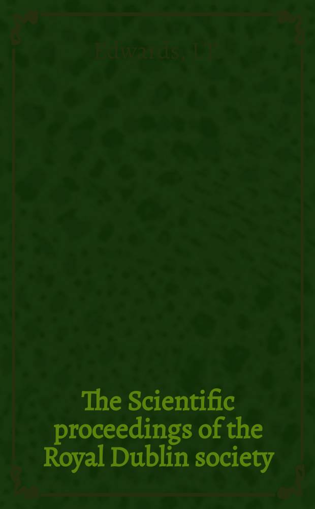 The Scientific proceedings of the Royal Dublin society : [Separate issue]. Stokes' law