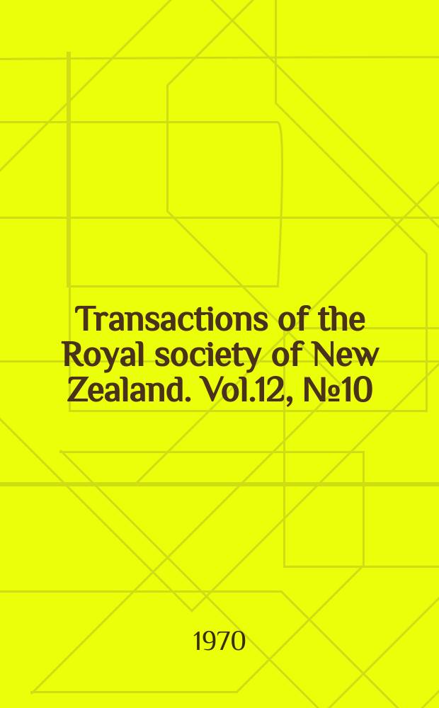 Transactions of the Royal society of New Zealand. Vol.12, №10 : A revision of the recent Indo- west Pacific species of the genus Lyreidus De Haan (Crustacea, Decapoda, Raninidae)