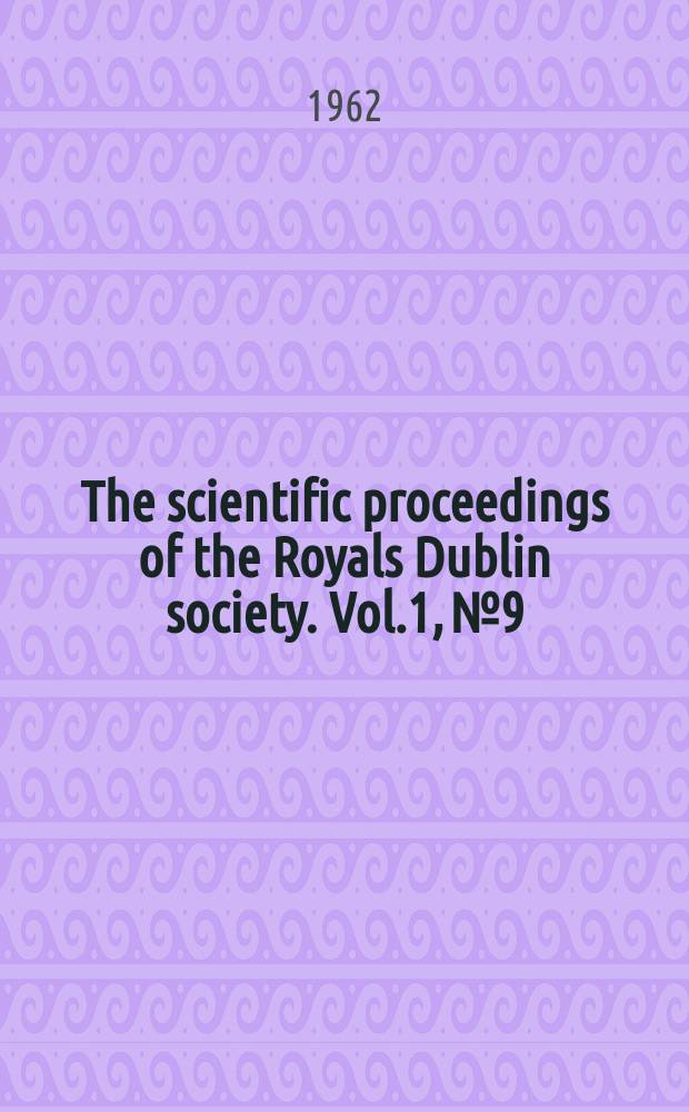 The scientific proceedings of the Royals Dublin society. Vol.1, №9 : Geology of the Lower Palaeozoic inliers of Slieve Beröagh and the Crathoe Hills, Country Clare