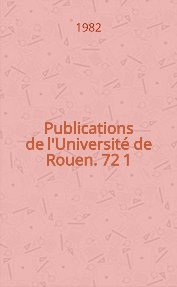 Publications de l'Université de Rouen. 72[1] : Saint-Flour ville d'Auvergne ...