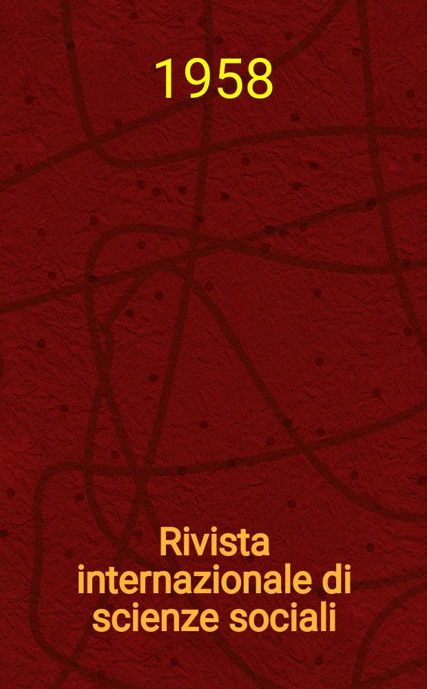 Rivista internazionale di scienze sociali