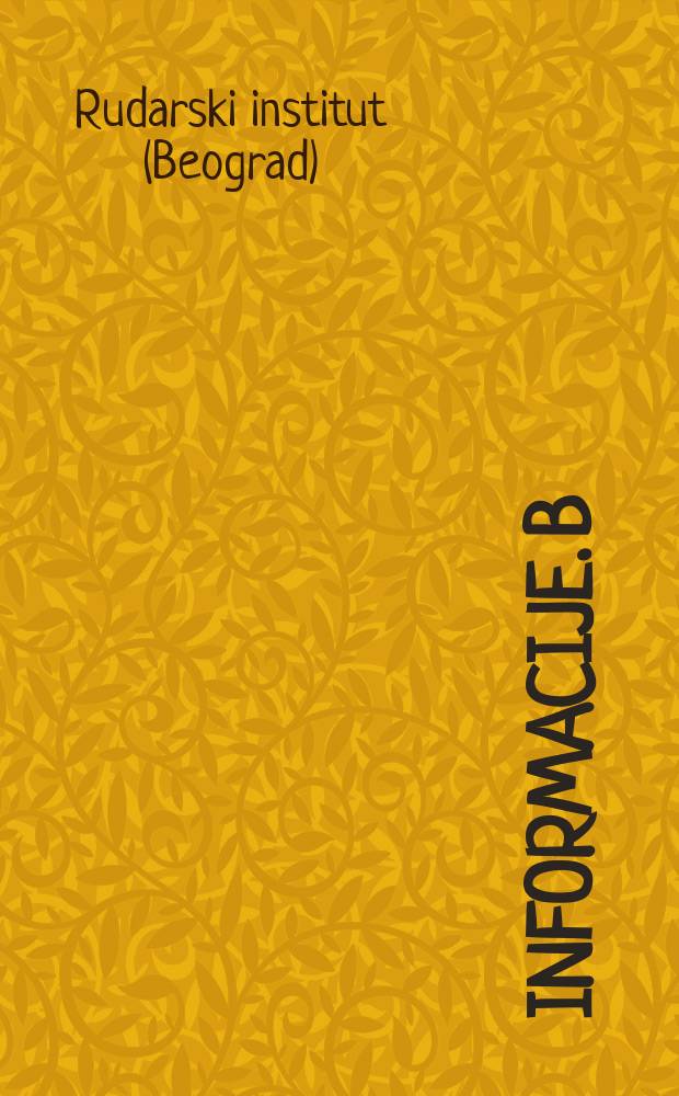 Informacije. B