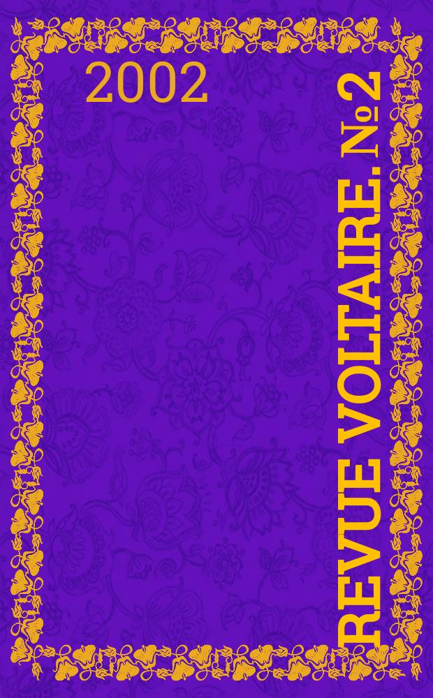 Revue Voltaire. №2