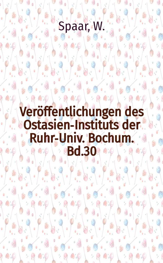 Veröffentlichungen des Ostasien-Instituts der Ruhr-Univ. Bochum. Bd.30 : Die kritische Philosophie des Li Zhi ...