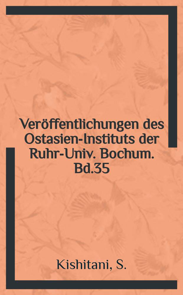 Veröffentlichungen des Ostasien-Instituts der Ruhr-Univ. Bochum. Bd.35 : Die Person in der Satzaussage