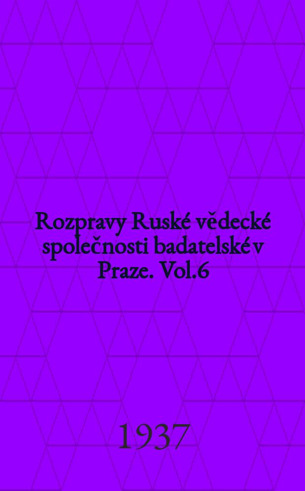 Rozpravy Ruské vědecké společnosti badatelské v Praze. Vol.6(11) : Essai de sociologie sur l'optimisme ...