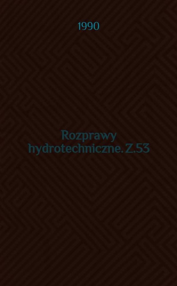 Rozprawy hydrotechniczne. Z.53 : Ondes de gravit&eacute; en milieu c&ocirc;tier