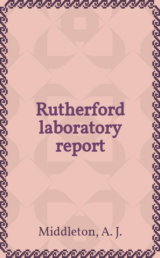 Rutherford laboratory report : A Low temperature materials test rig and some typical data