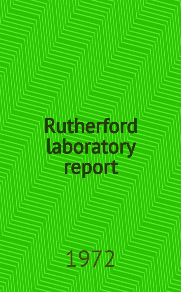 Rutherford laboratory report : Proceedings of Meeting of the Daresbury-Rutherford accelerator working party