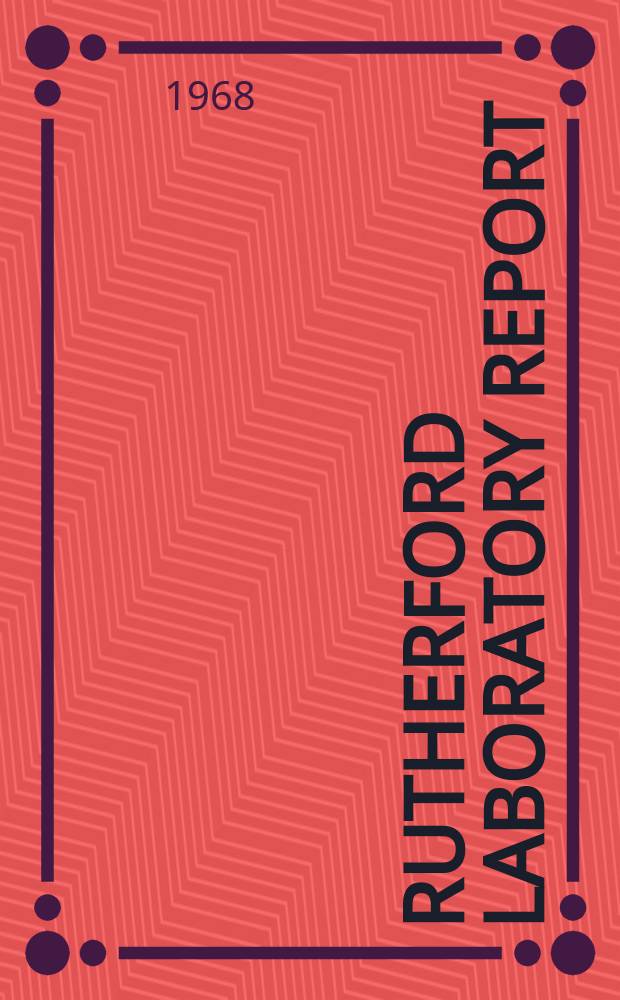 Rutherford laboratory report : A method of explosion venting a. building...