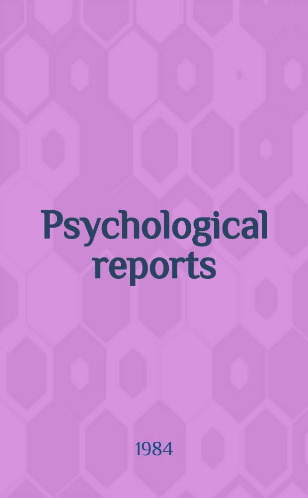 Psychological reports