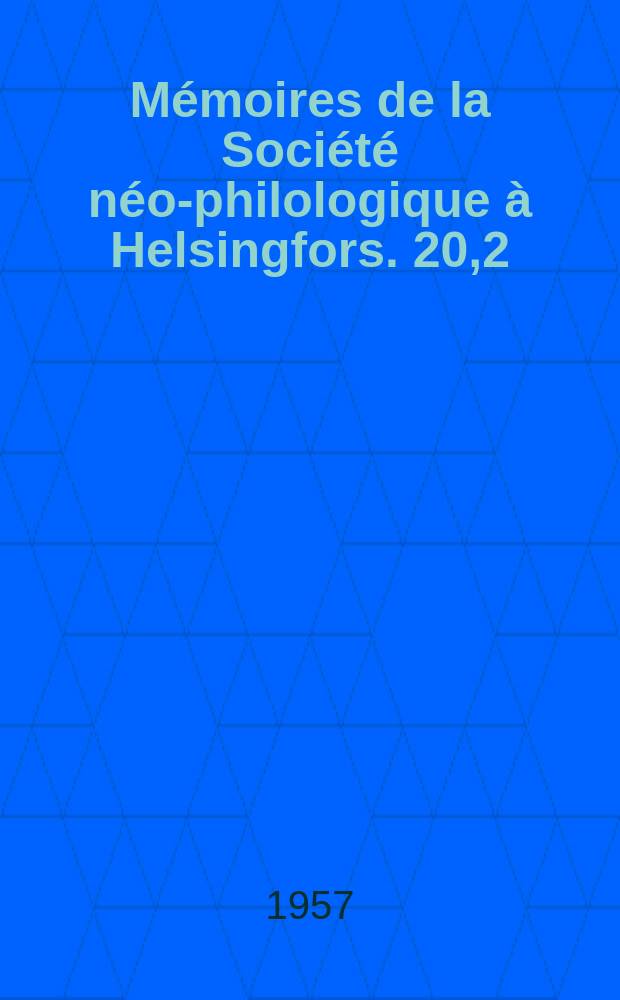 Mémoires de la Société néo-philologique à Helsingfors. 20,2 : Das Fortleben der mhd. Ausdrücke für den Weinberg, Weinbergsarbeiten und Weinsorten am Oberrhein