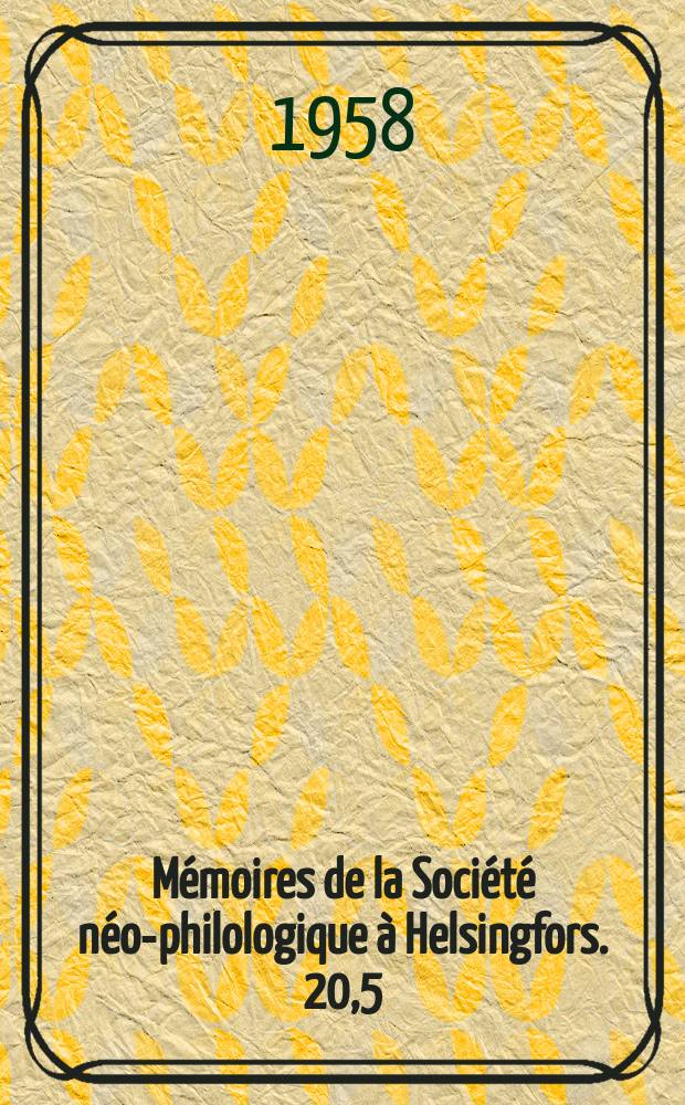 Mémoires de la Société néo-philologique à Helsingfors. 20,5 : The English syntactical type "on the best man" and its occurrence in other Germanic languages