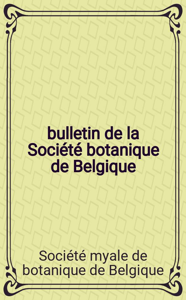 bulletin de la Société botanique de Belgique : Fondes 1862