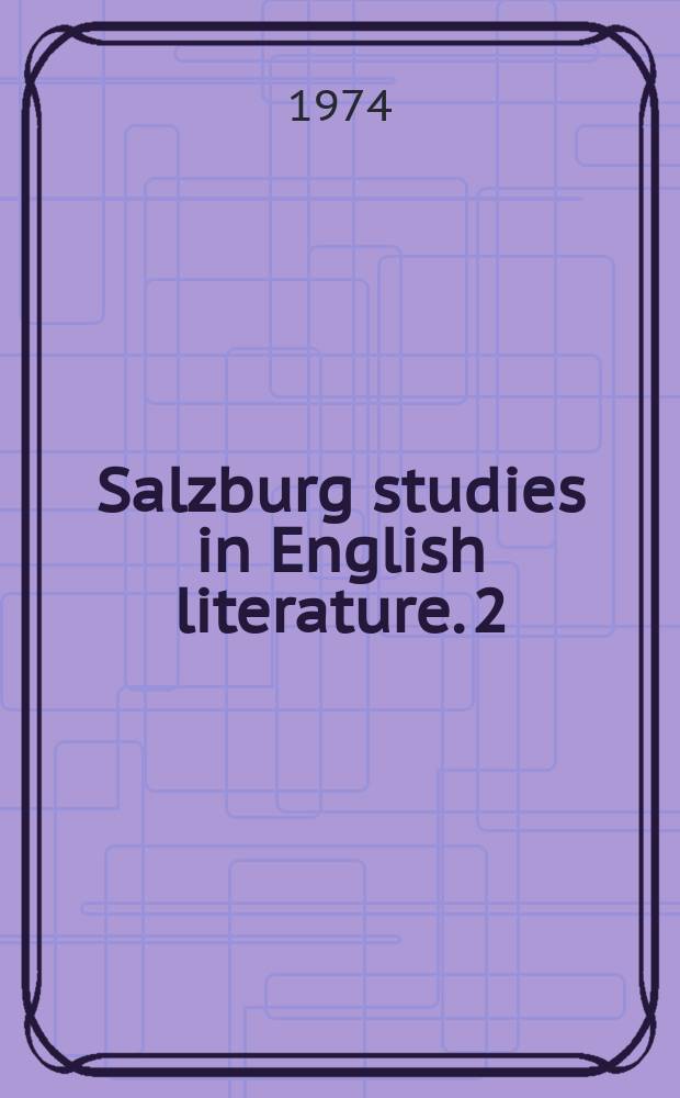 Salzburg studies in English literature. 2 : Walter Ralegh as historian
