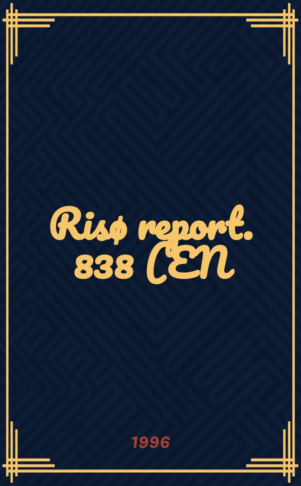 Risø report. 838(EN) : Fuel reactivity as a function ...