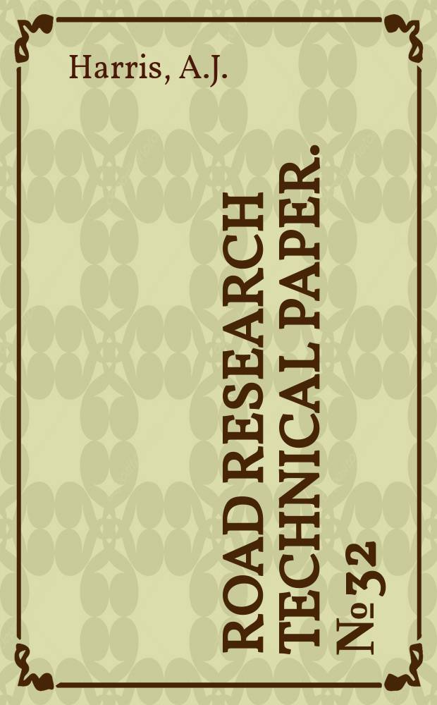 Road research technical paper. №32 : Vehicle headlighting visibility and glare