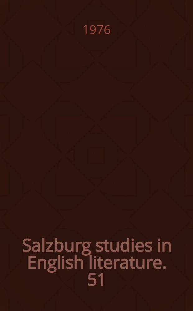 Salzburg studies in English literature. 51 : Rome and Romans according to Shakespeare